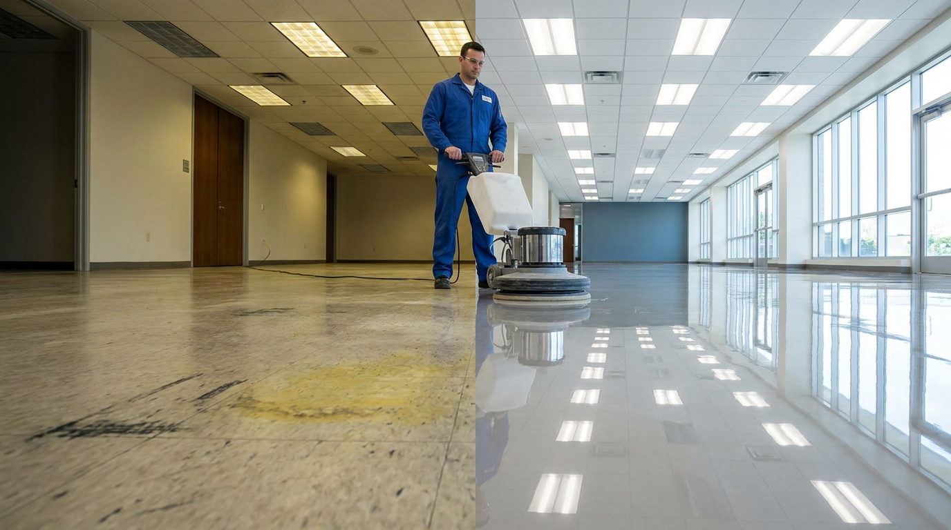 Floor Stripping vs Polishing: Which Service Your Building Needs