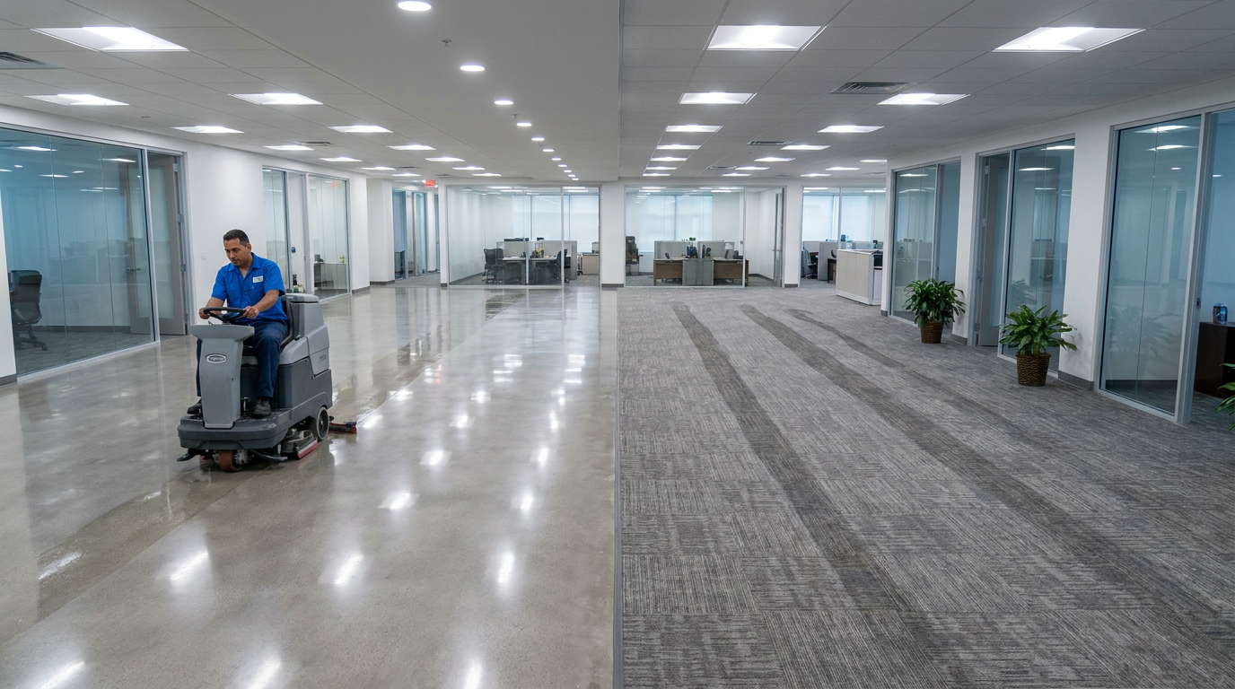 Commercial Carpet vs Hard Floor Maintenance Costs: 10-Year Analysis