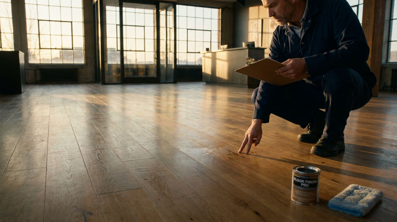 Should a Commercial Hardwood Floor Be Waxed? Identify the Finish First