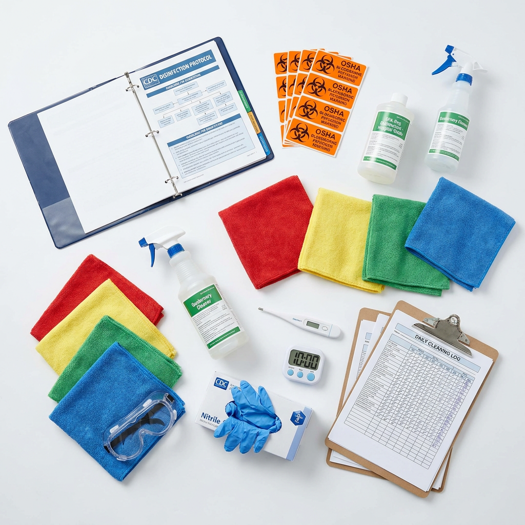 Healthcare Facility Cleaning Standards: OSHA and CDC Compliance - Content Image