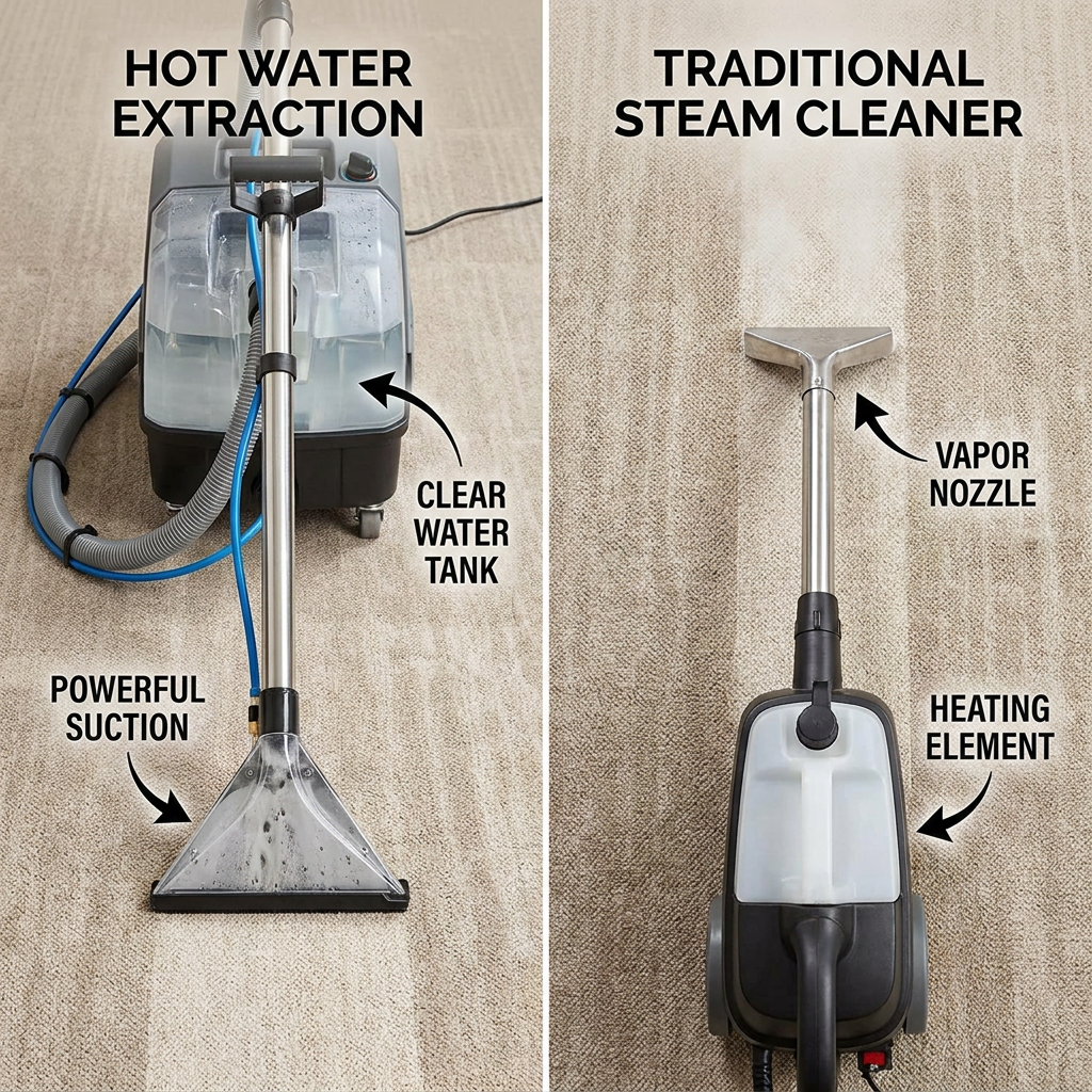 Commercial Carpet Extraction vs Steam Cleaning: Best Method - Content Image