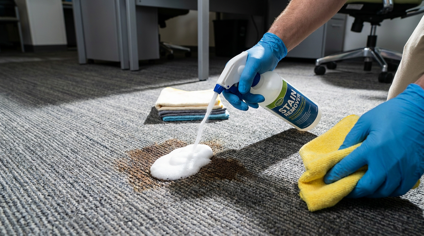 How to Remove Stubborn Stains From Commercial Carpet: Guide
