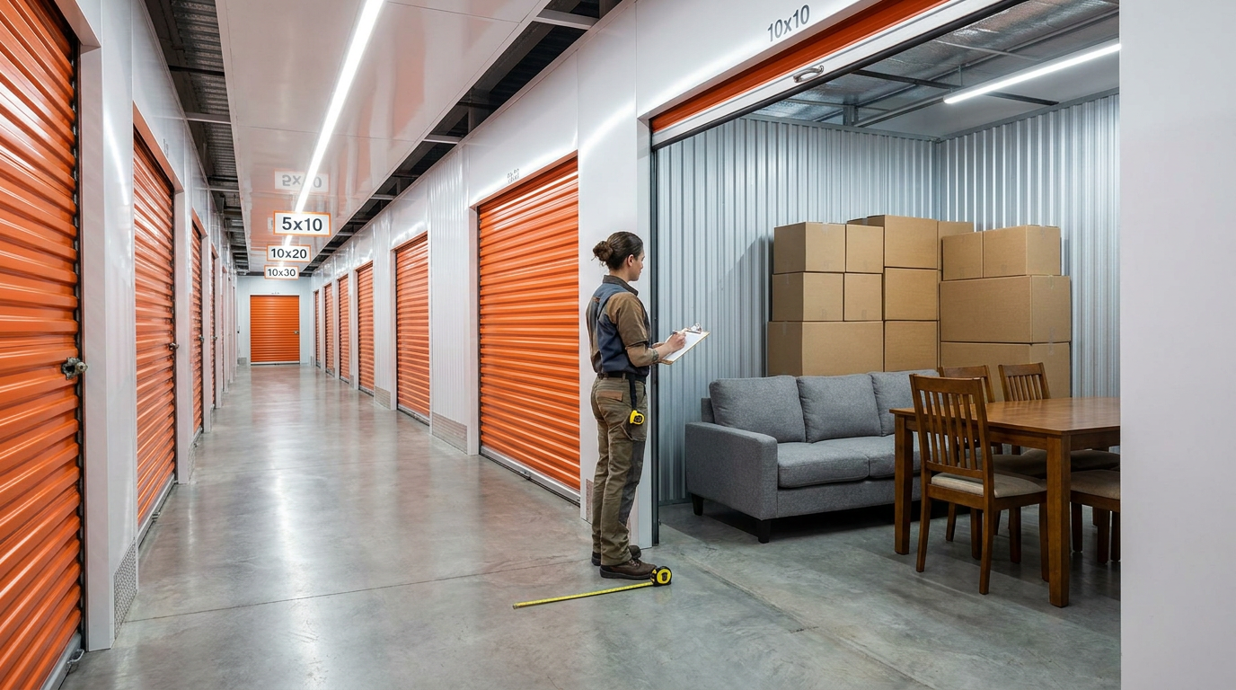 How to Choose the Right Storage Unit Size for Furniture - Header Image