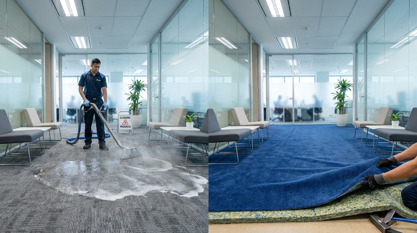 Commercial Carpet Cleaning vs Replacement: Cost Comparison Guide